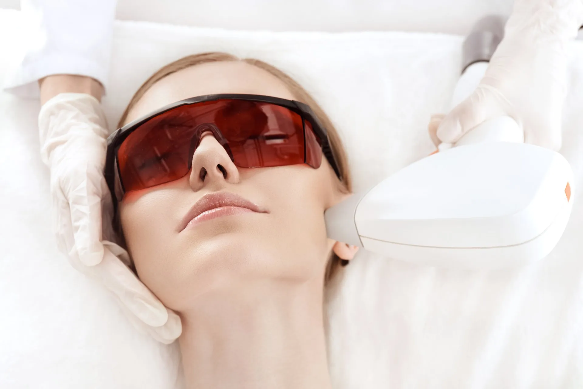 A Woman getting Laser Skin Treatments | Femme Moderne Center for Aesthetics in Draper, UT
