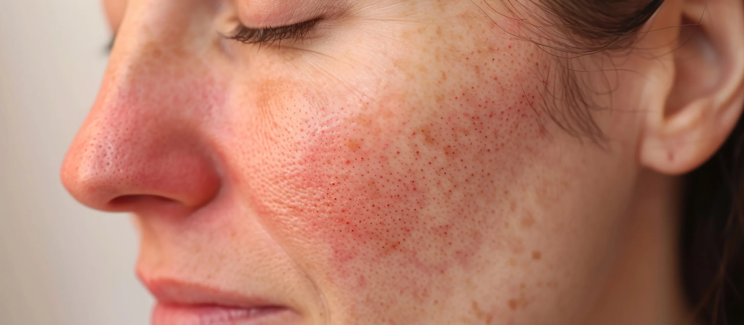 A woman getting Rosacea Laser Treatment in Draper, UT